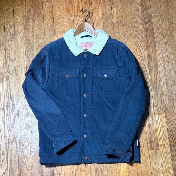 BMW Other - BMW Navy Corduroy Jacket with White Sherpa Collar